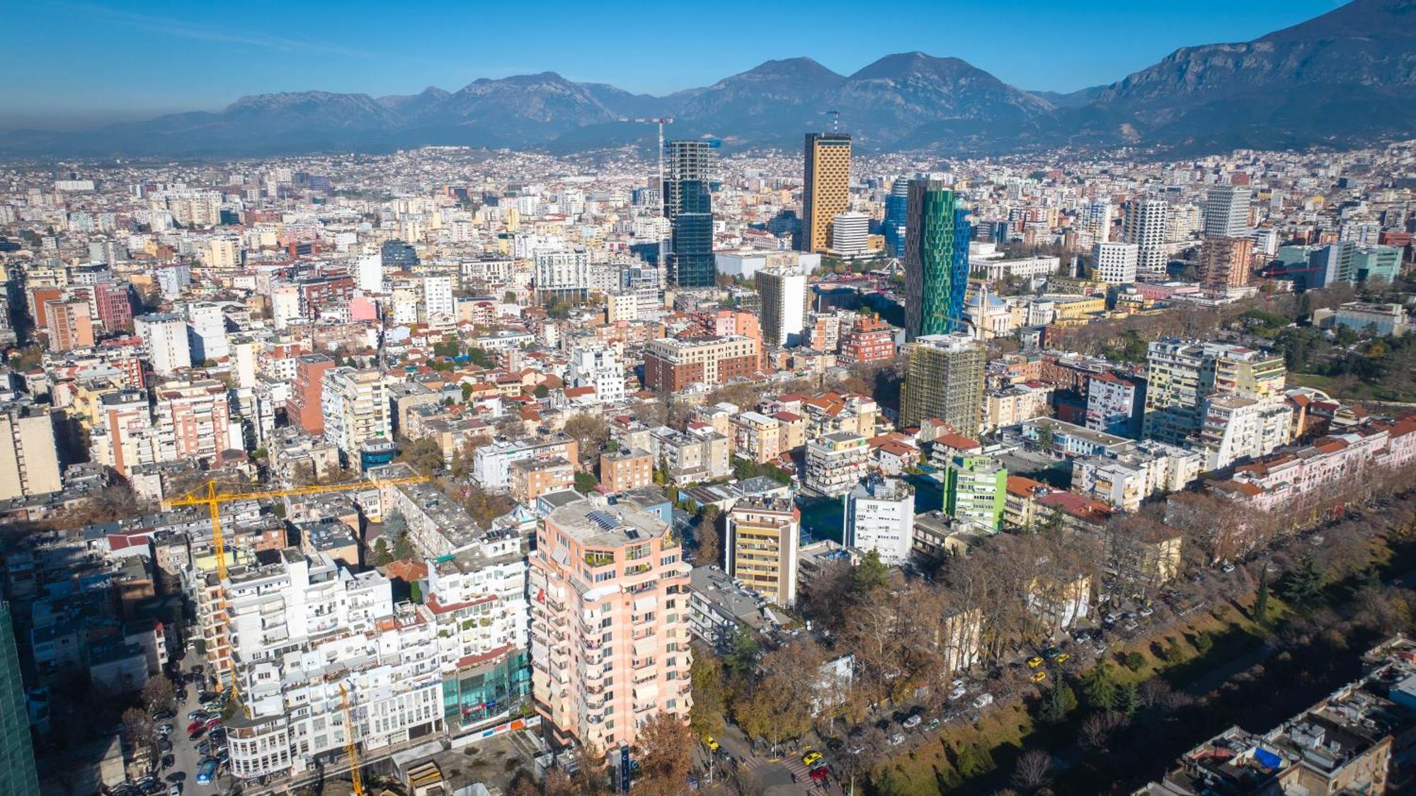Hotel Aria Tirana Bagian luar foto